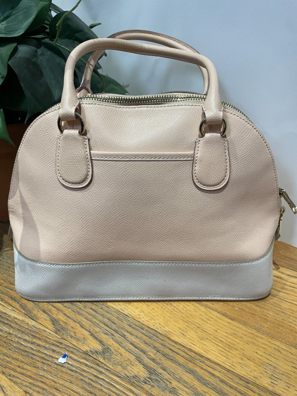 Coach Cora Domed Satchel Leather Peach and Cream Handbag - Picture 3 of 14